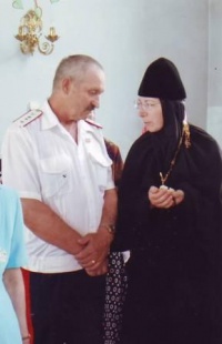 Игуменья Австралийская с казаком Фроленко М..JPG