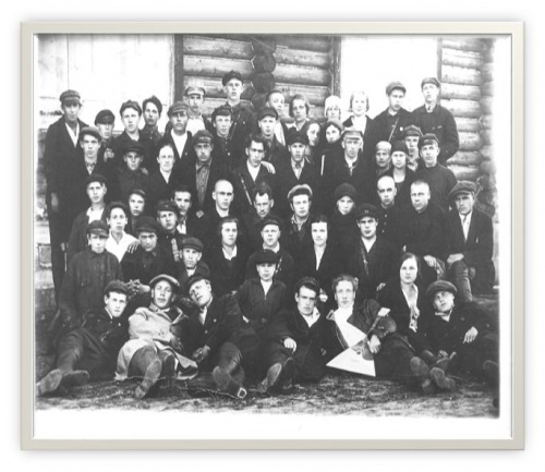Делегаты первой районной конференции 1929 год